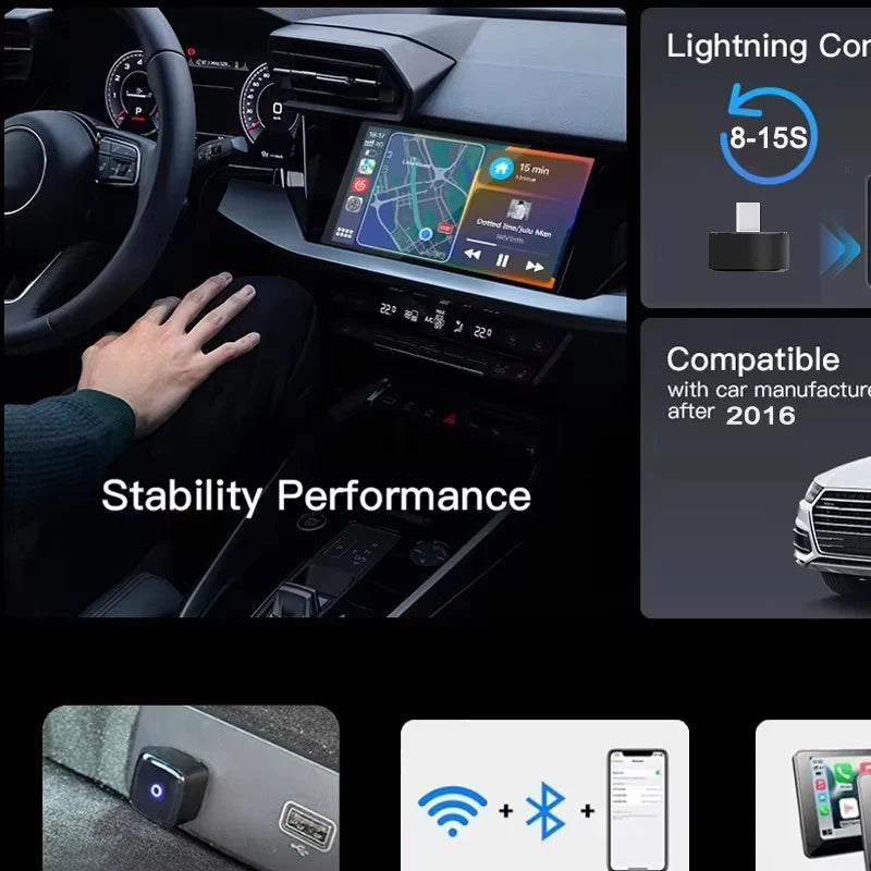 Wireless carplay plug and play