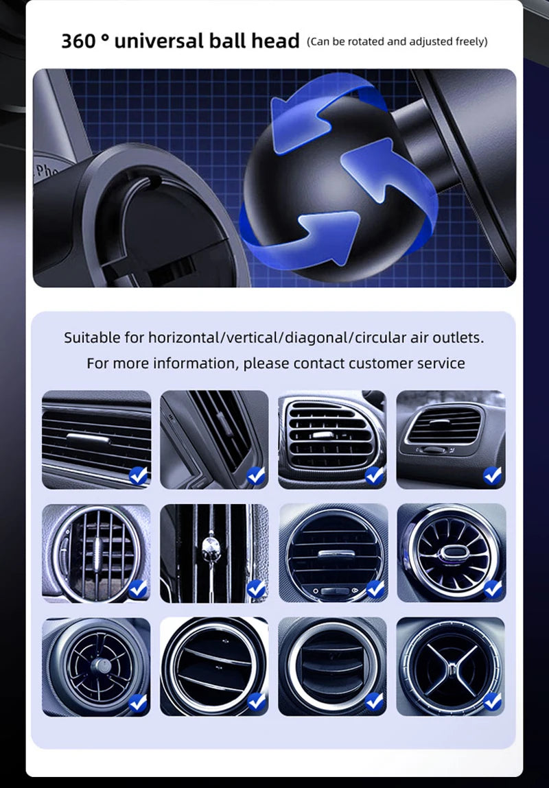 Wireless car phone charger