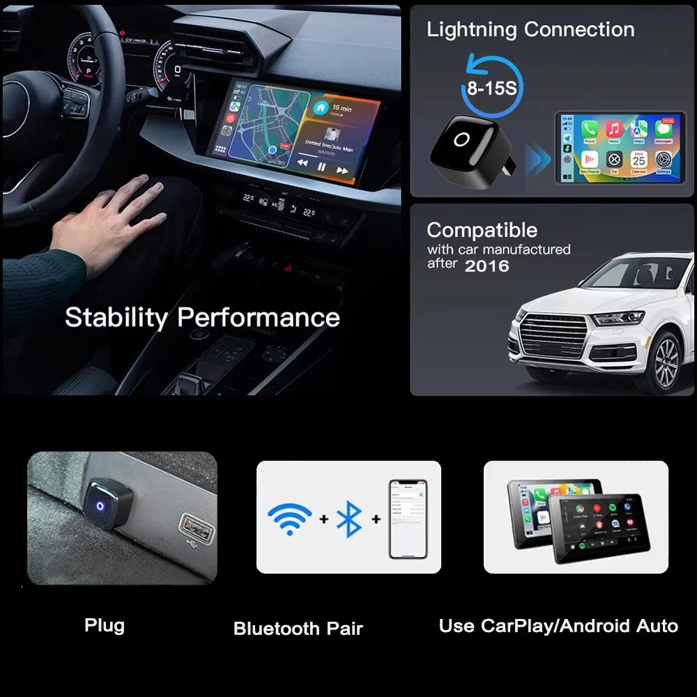 Wireless carplay plug and play