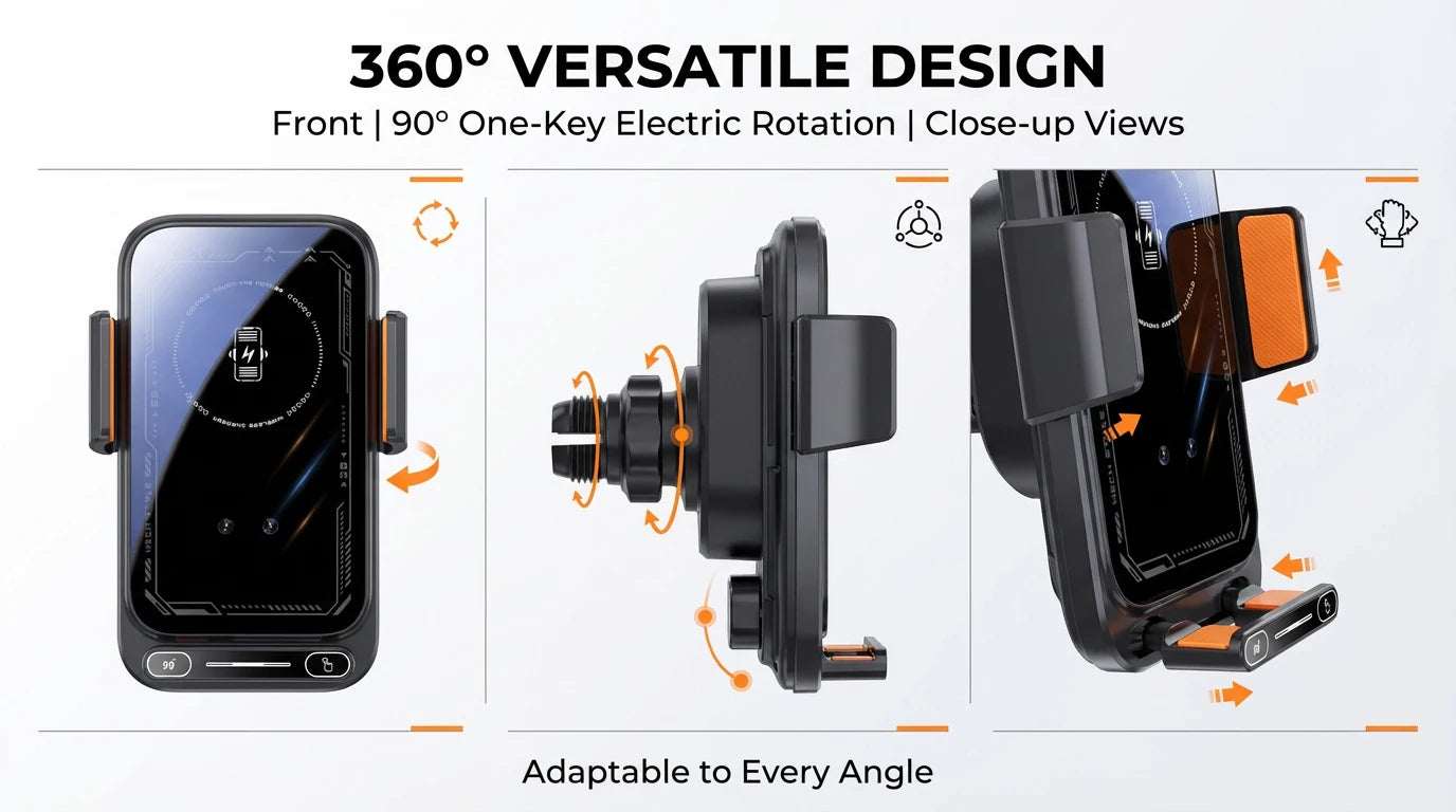 Wireless car phone charger