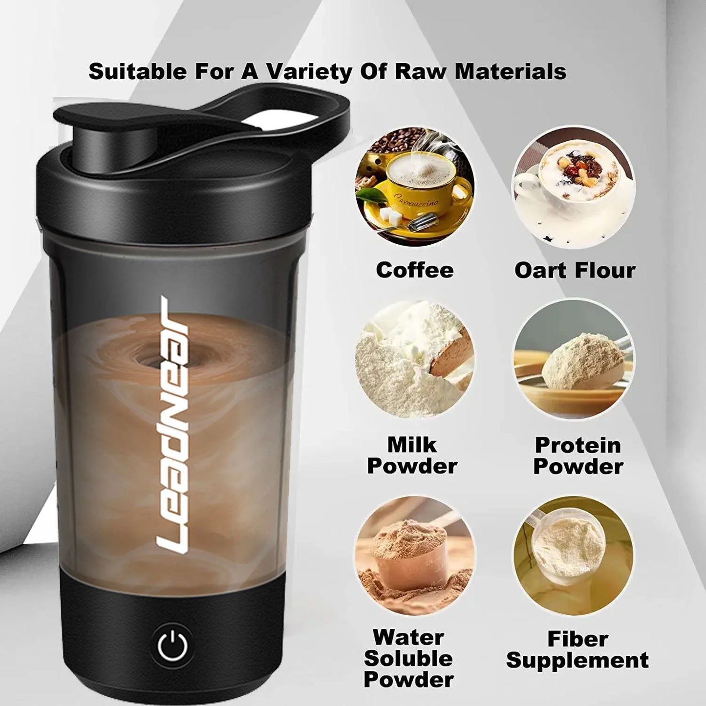 Gym shaker that blends protein in 10 seconds anywhere