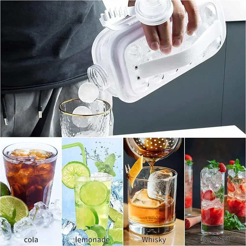 Portable 2-in-1 Folding Ice Maker Water Bottle