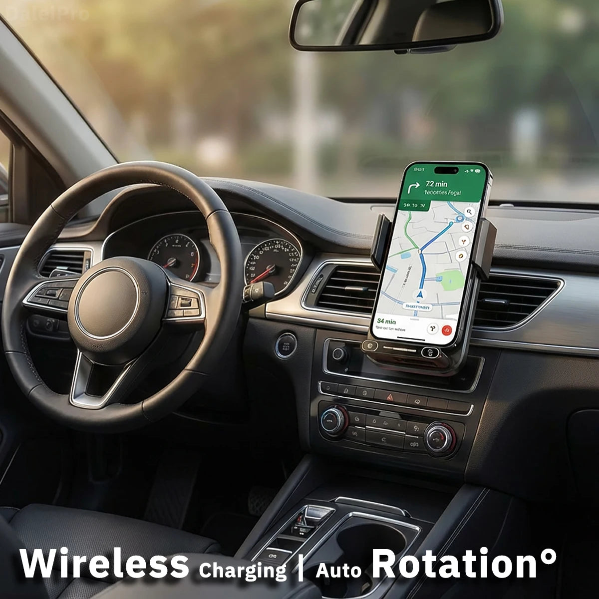 Wireless car phone charger