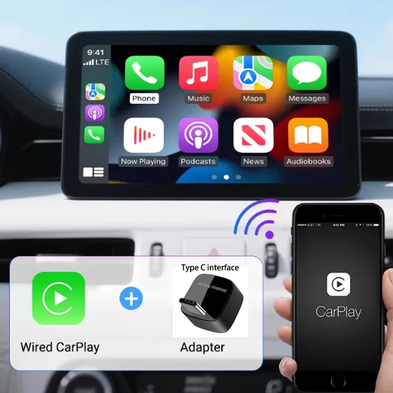 Wireless carplay plug and play