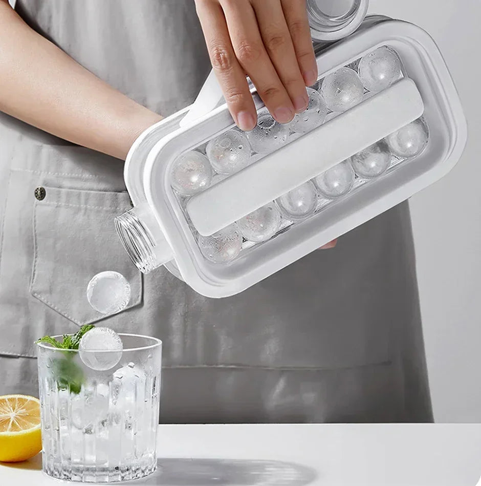 Portable 2-in-1 Folding Ice Maker Water Bottle