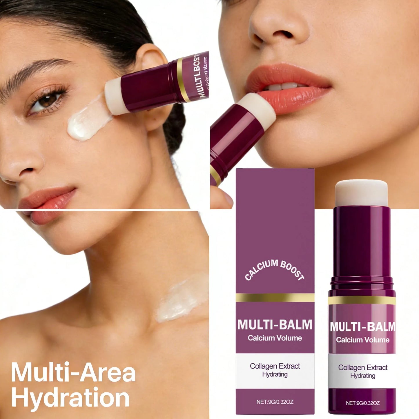 Calcium Multi Balm Stick Collagen Hydrating Face Moisturize