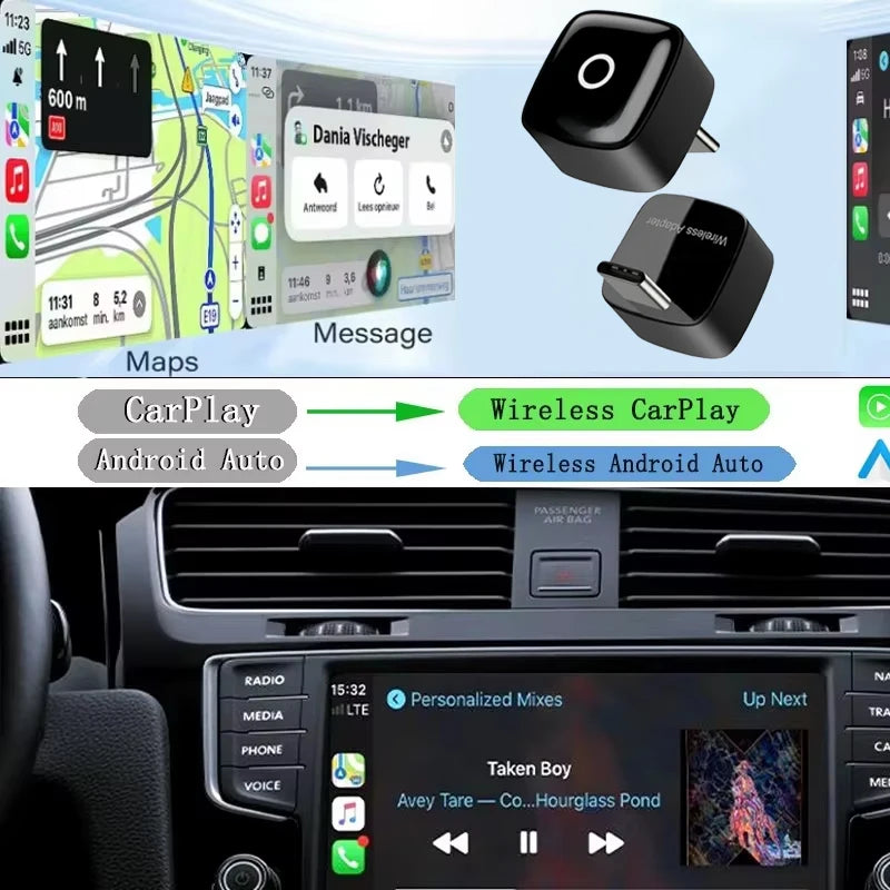 Wireless carplay plug and play