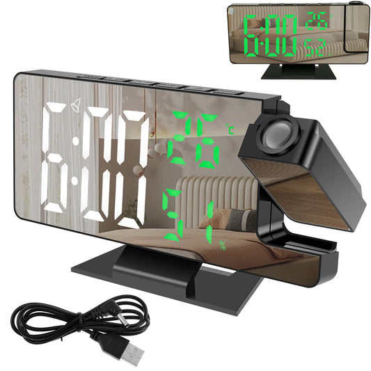 LED Digital Alarm Clock Projection Clock