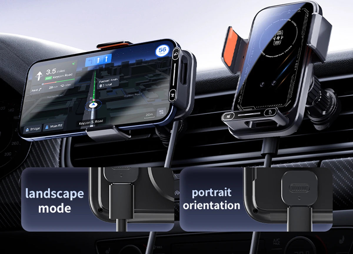 Wireless car phone charger