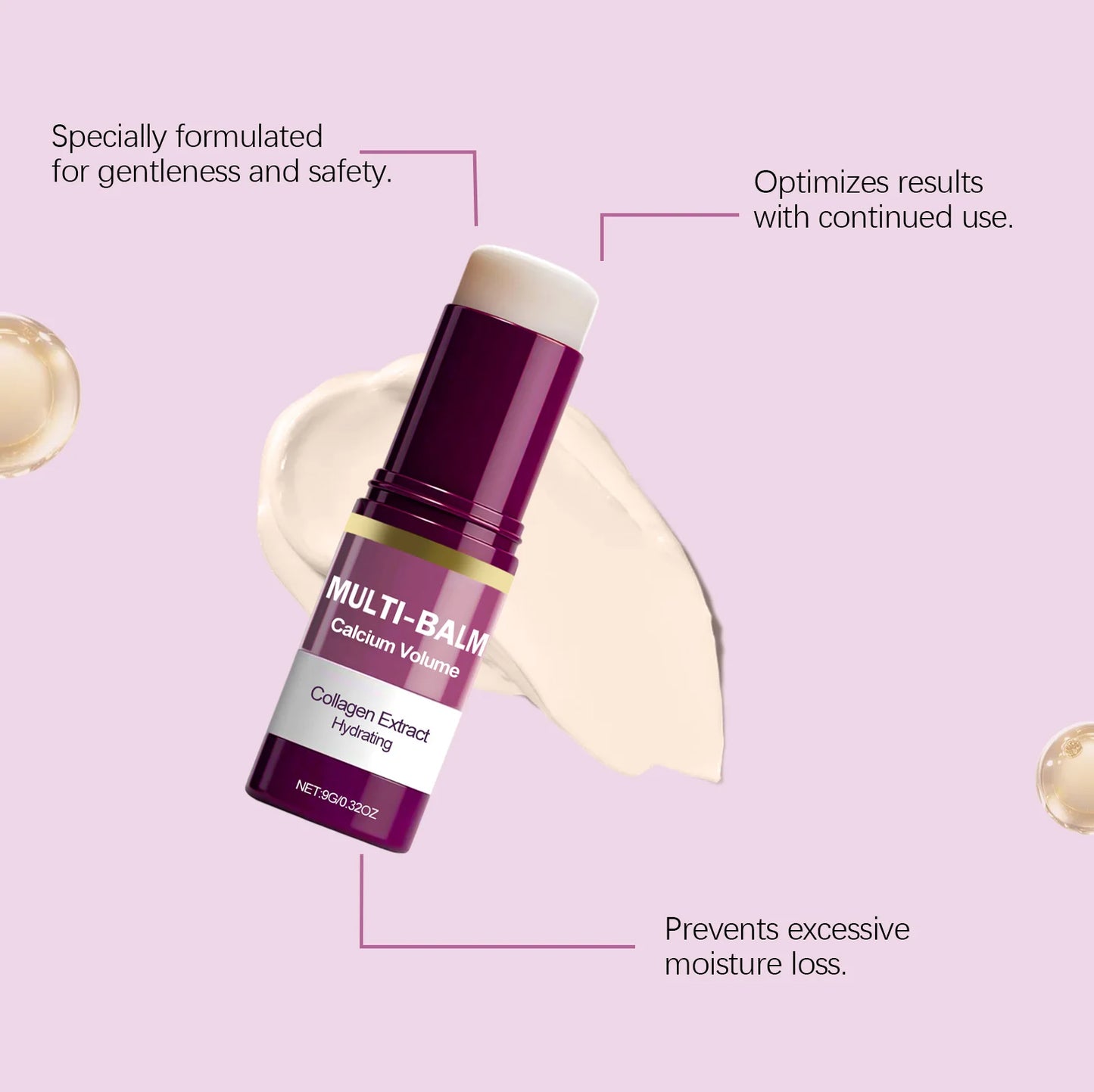 Calcium Multi Balm Stick Collagen Hydrating Face Moisturize